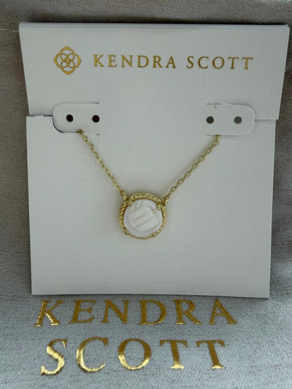 Kendra Scott white necklace